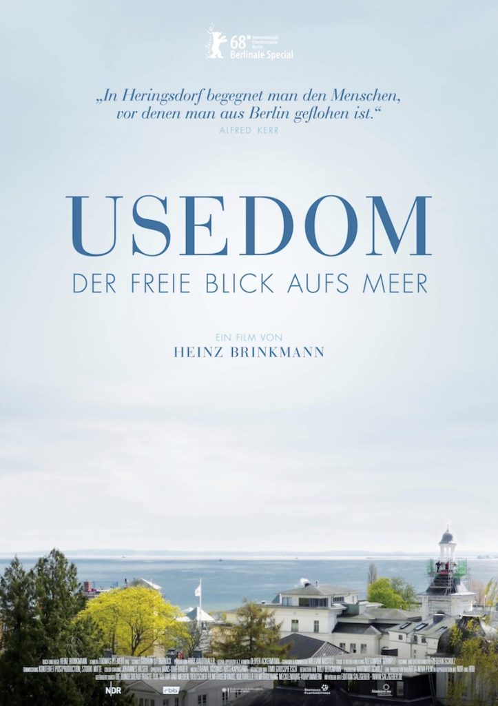 Usedom. Der freie Blick aufs Meer. Plakat zur Aufführung auf der Berlinale 2018 in der Rubrik: Berlinale Special